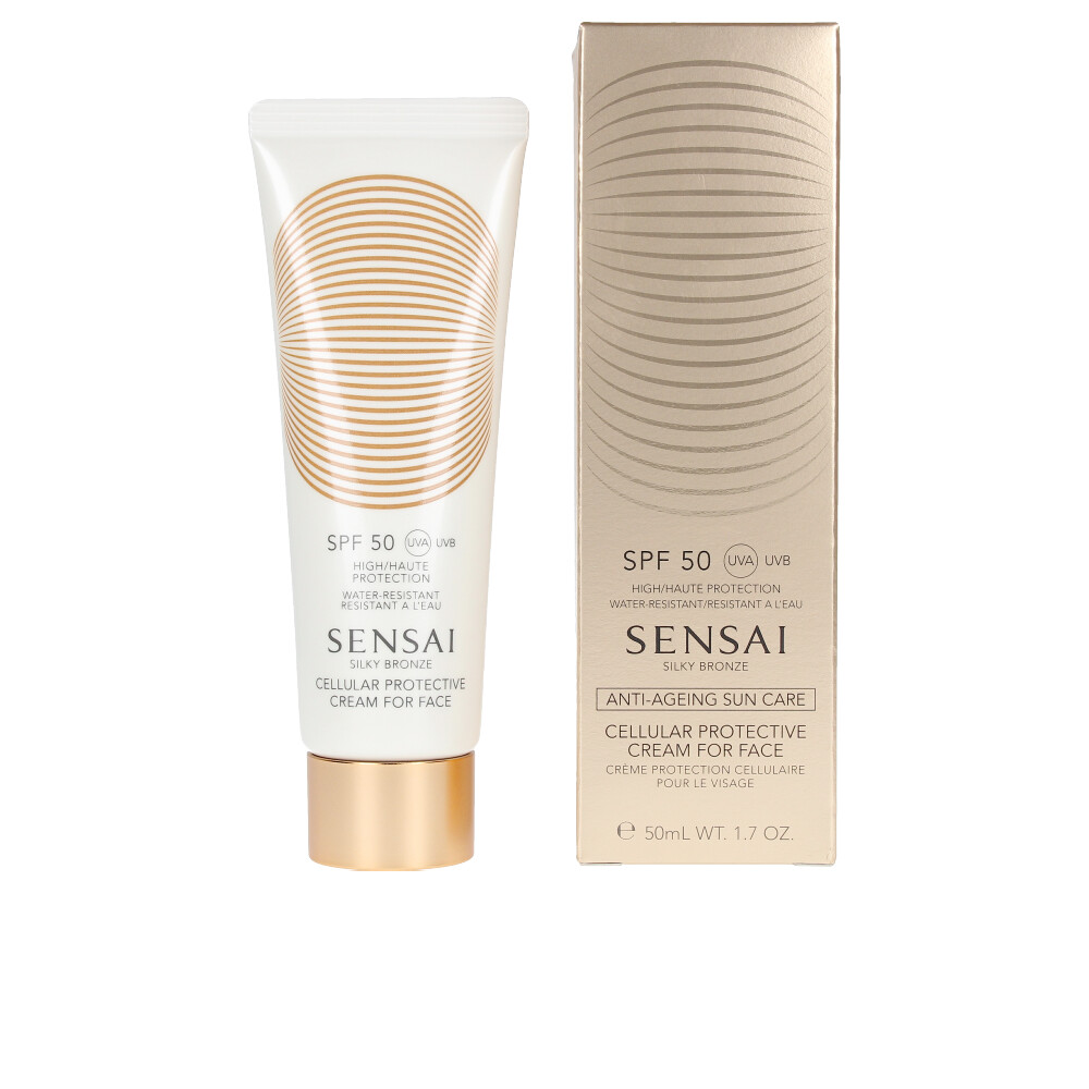 sensai silky bronze cellular protective cream for face spf 50