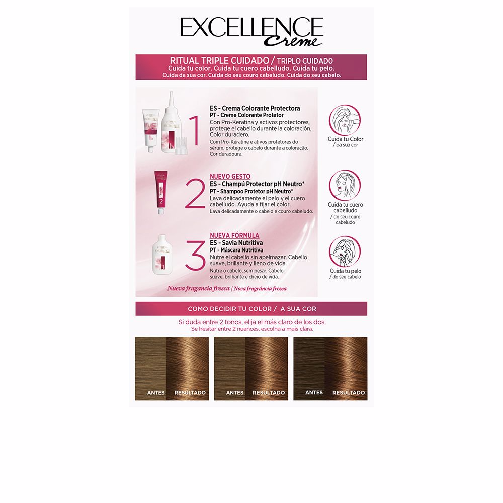 Coloration Oreal Excellence N°6.35 - vue 10