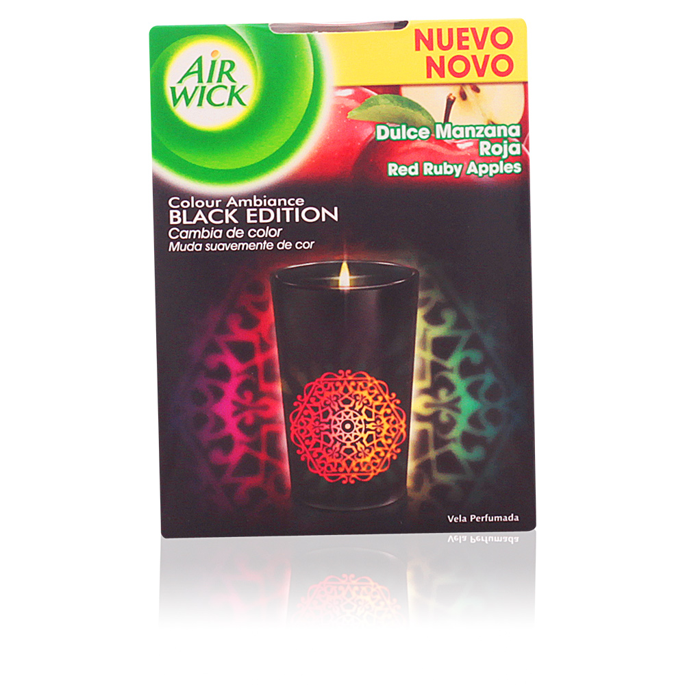Airwick AIRWICK ambientador vela perfumada black edition manzana