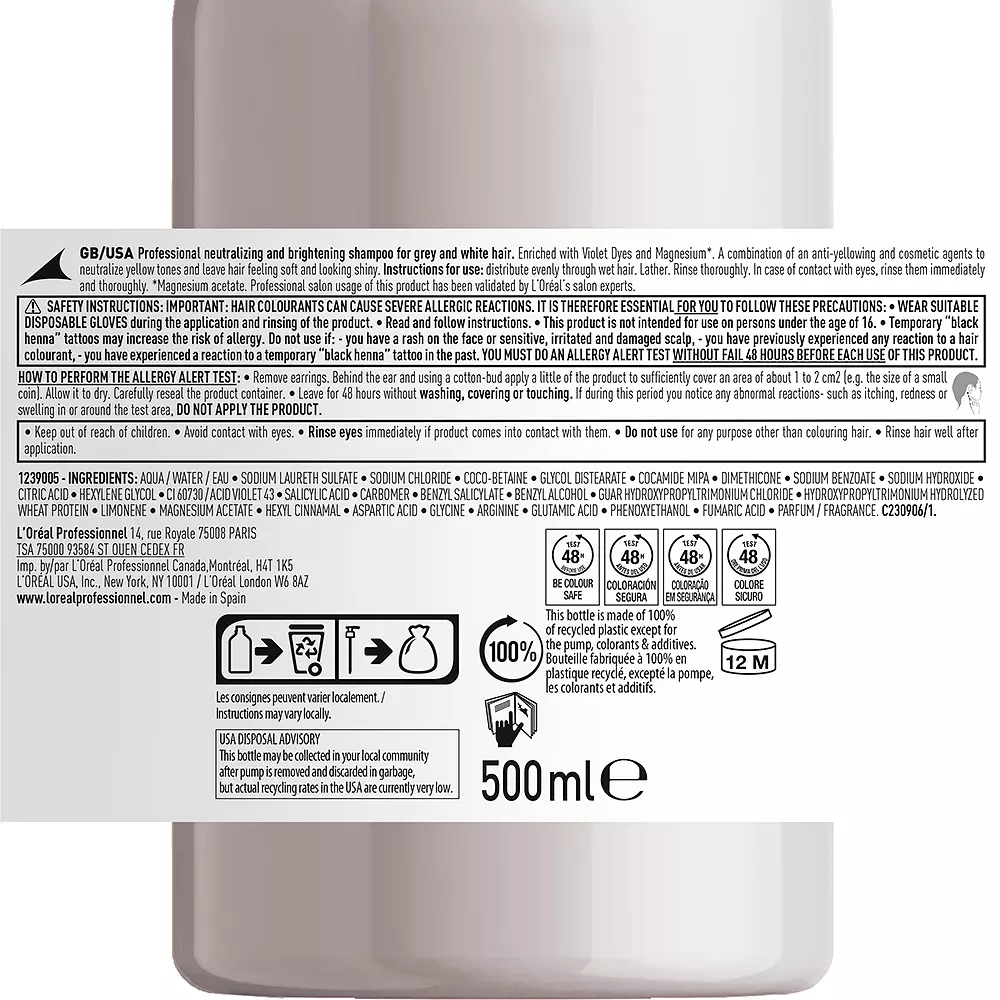 L?Or?al Professionnel Paris ZILVER shampoo afbeelding 4