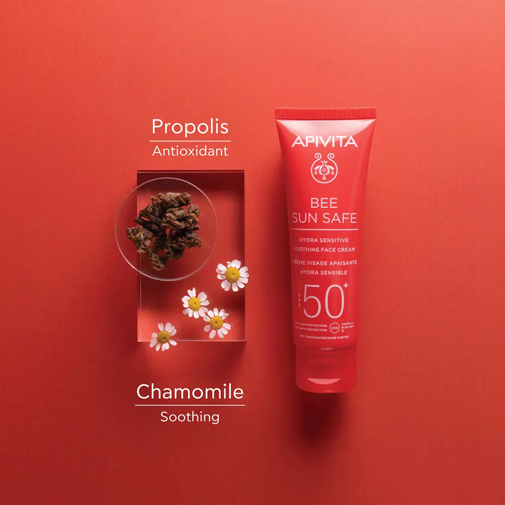 BEE SUN SAFE Hydra Sensitive Soothing Face Cream SPF 50+ Fragrance