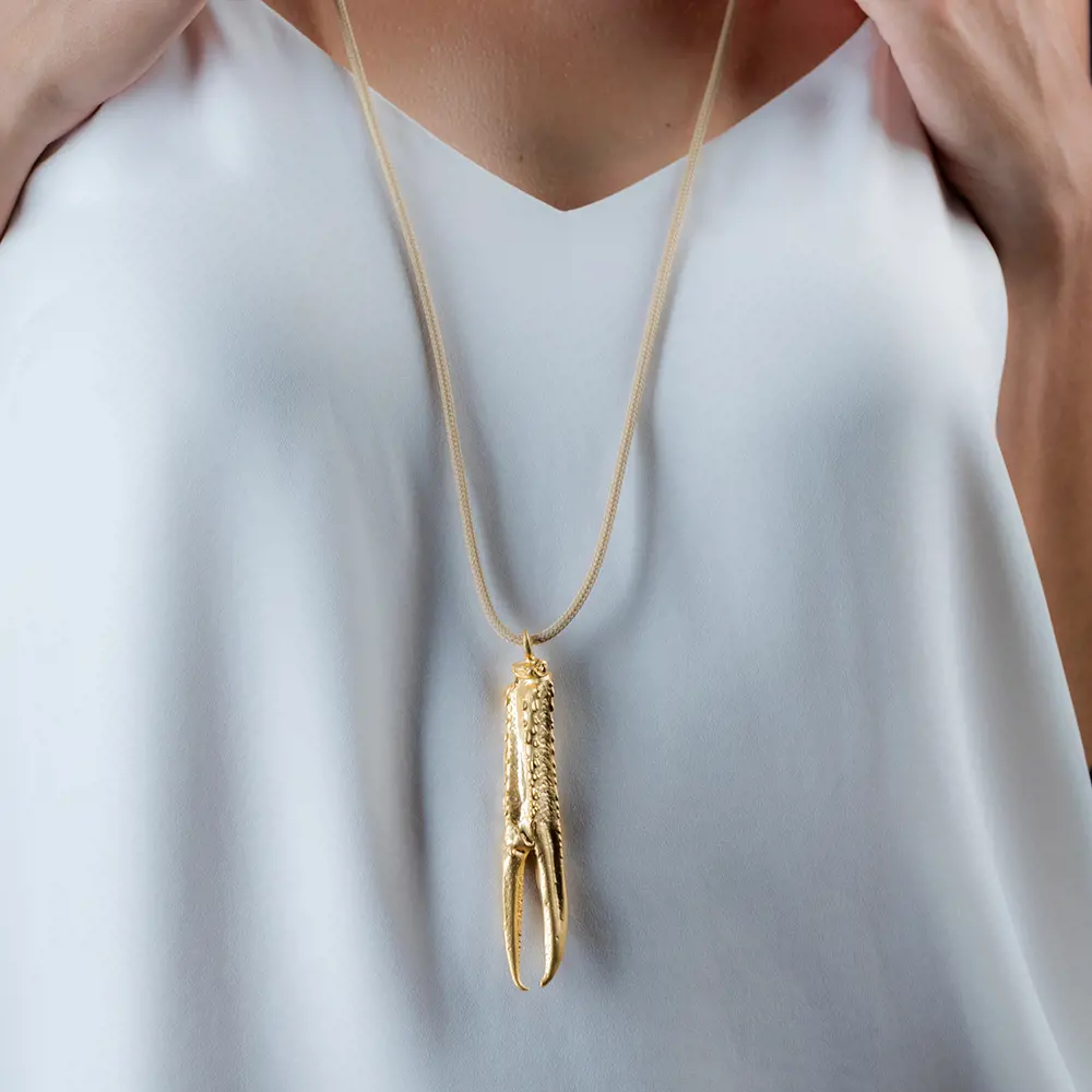 TUENT COOL BEIGE ネックレス #ゴールドグリッター、ネックレス