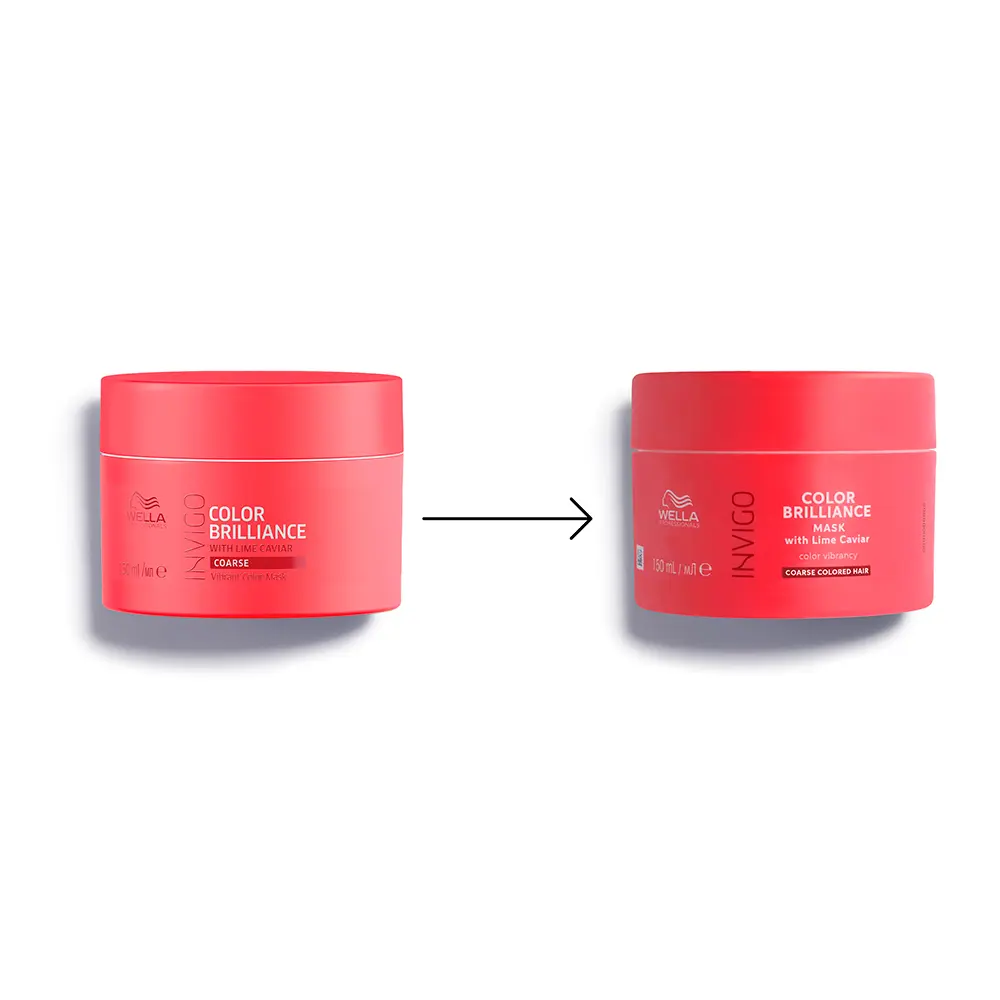 Wella Invigo Color Brilliance Vibrant Color Mask Coarse 2er Pack – 2 X 500 Ml, Pflegemaske Für Gefärbtes, Dickeres Haar