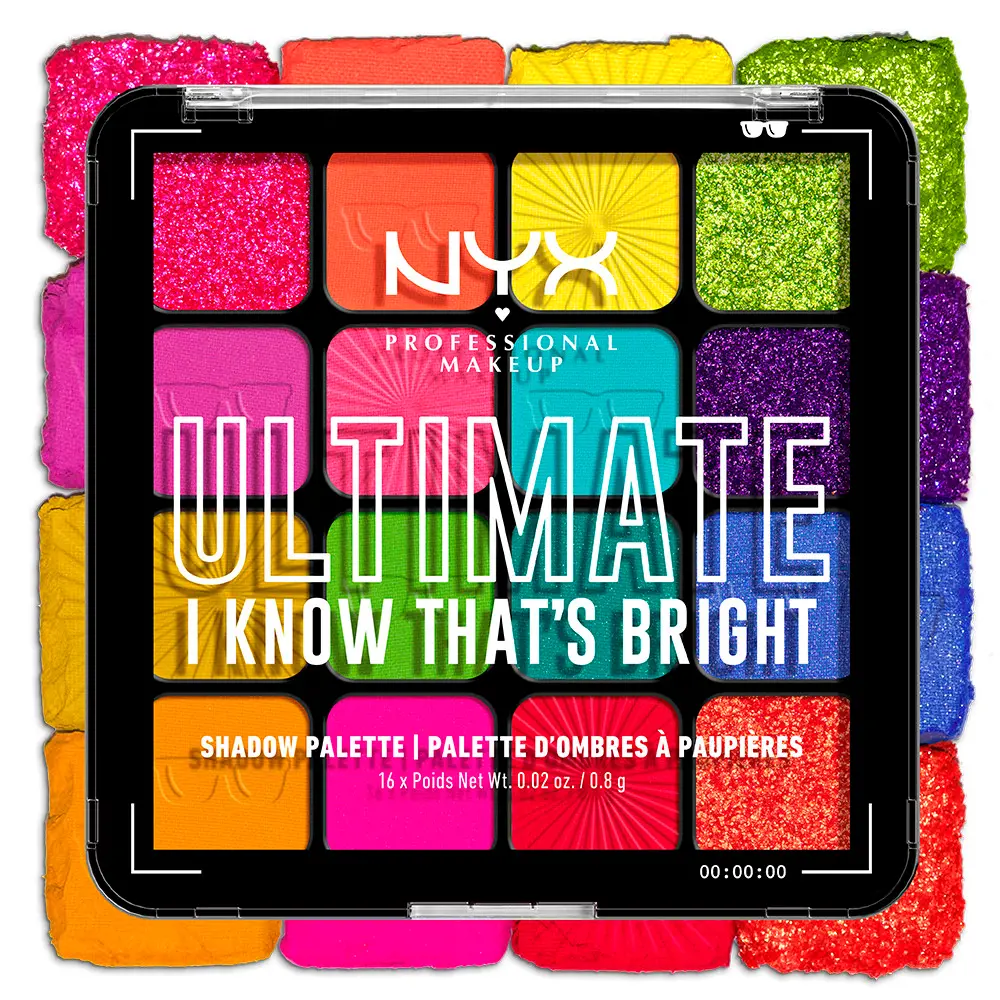 【美品】NYX コラボアイシャドウパレット ULTIMATE shadow palette Nyx Professional Make Up、シェード