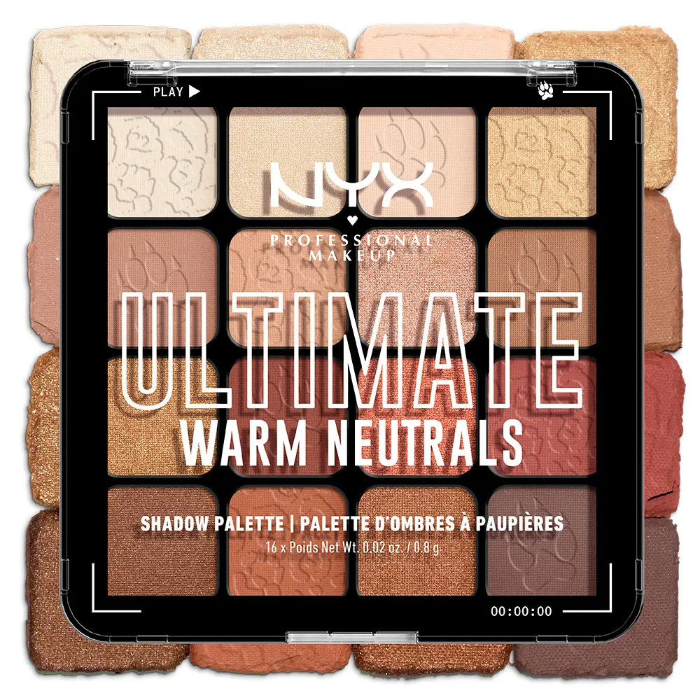 ULTIMATE shadow palette Nyx Professional Make Up、シェード