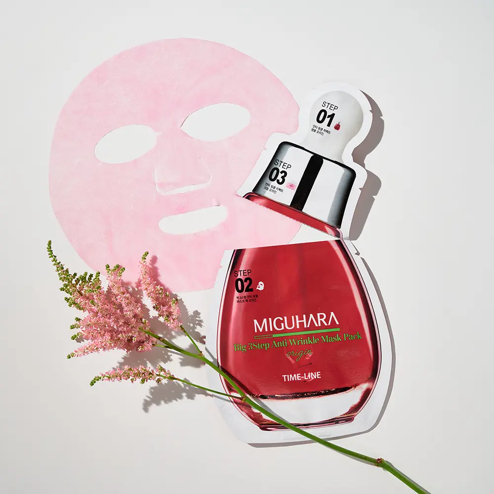 ビッグ3ステップ アンチリンクルマスクパック オリジン、フェイシャル