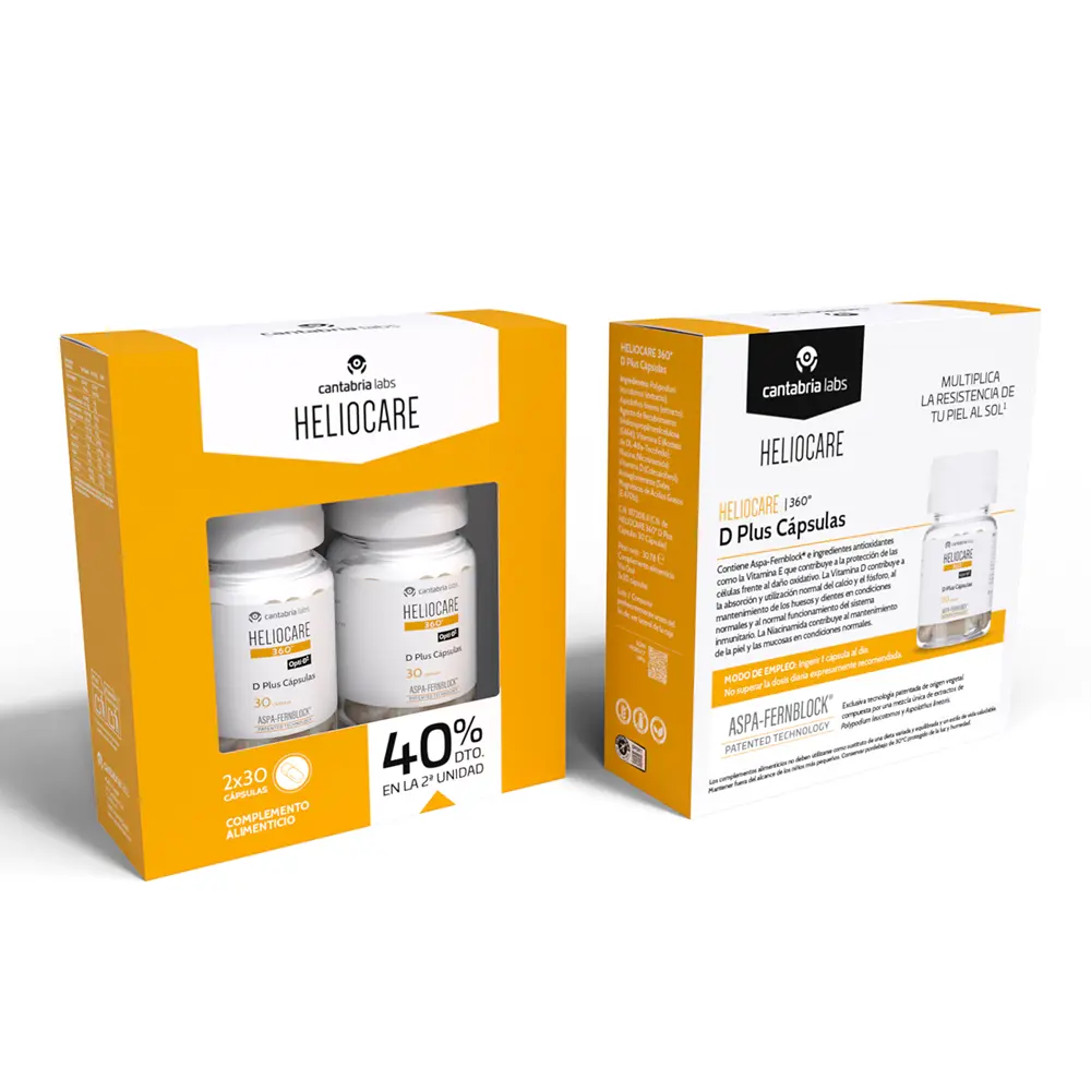 Cantabria Labs HELIOCARE 360° D PLUS oral capsules pack