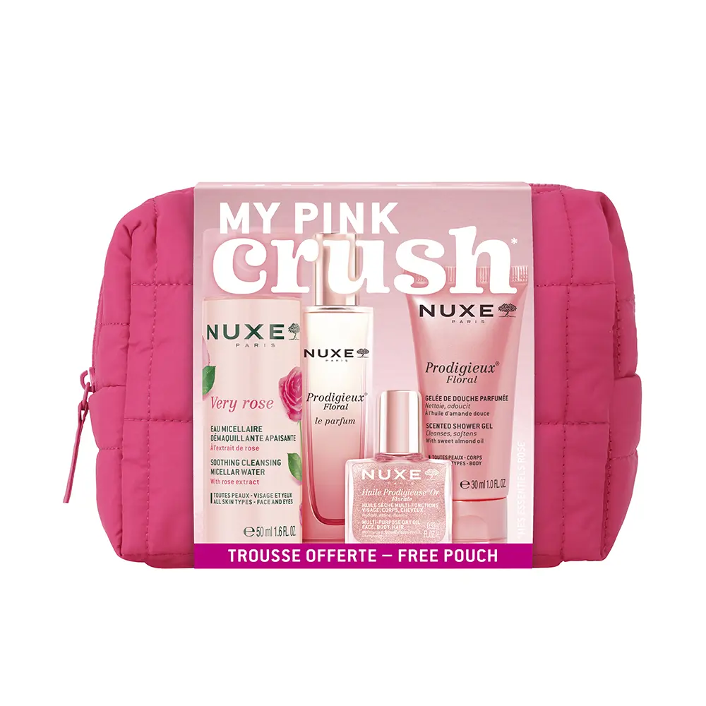 Nuxe MY PINK CRUSH PRODIGIEUX FLORAL CASE