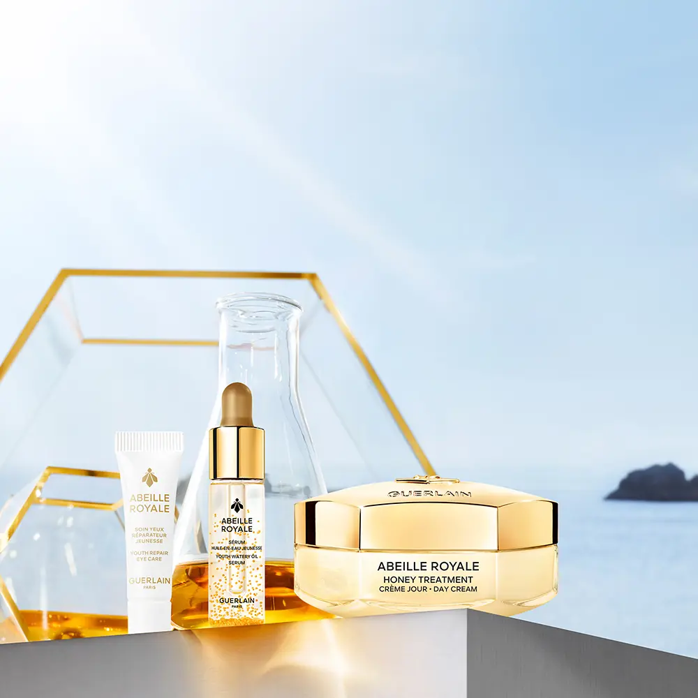 新品未開封　Guerlain ABEILLE E 美容液 3点セット ABEILLE ROYALE TREATMENT DAY CREAM SET Facial Treatments Guerlain
