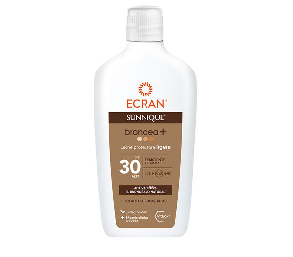 Ecran Sunnique Sonnenmilch LSF 50 – Mit PureBronze Technologie, Wasserfest, 200 Ml, Für Natürliche Bräune