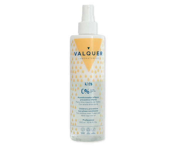 Valquer Laboratories Präventiver 2-Phasen Conditioner Für Kinder – Mit Teebaumöl, Beugt Läusen Vor, Erleichtert Kämmbarkeit – 300 Ml
