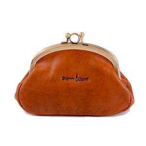 

MONEDERO CLIP #Cognac 1 Pz