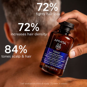 TONING SHAMPOO for men - Prevents, reduces and delays hair loss