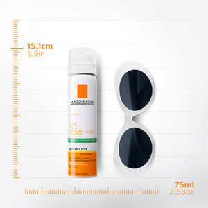 ANTHELIOS nematoma blizgesį mažinanti veido dulksna SPF 50