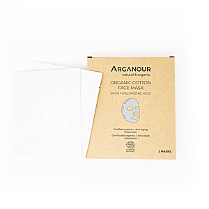 Arganour ORGANIC COTTON face mask with hylaruronic acid | Unisex