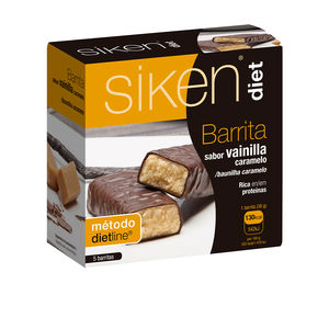 SIKEN DIET barrita vainilla caramelo 5 u