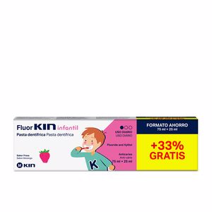 FLUORKIN INFANTIL pasta dentífrica #fresa 75 + 25 ml