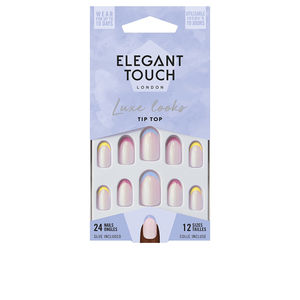 Uñas postizas y complementos LUXE LOOKS 24 nails with glue oval limited ed Elegant Touch