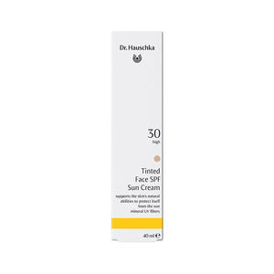 Tinted facial sun cream SPF30