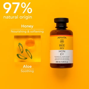 BEE MY HONEY Bath gel with honey, aloe and essential oils - Gently cleanses the skin