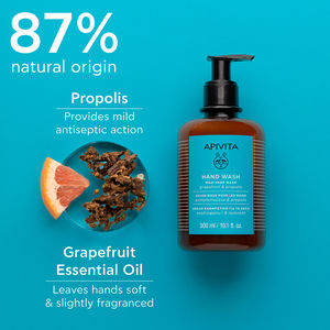 Gentle hand soap with grapefruit and propolis