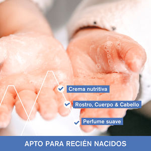 Gel douche et shampoing bébé à l’EDELWEISS BIO et au BEURRE DE KARITÉ