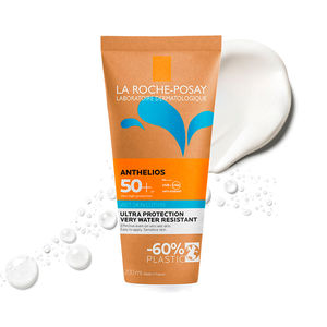 ANTHELIOS PEAU MOUILLÉE TUBE CARTON crème solaire pour le corps, haute protection UV SPF50+