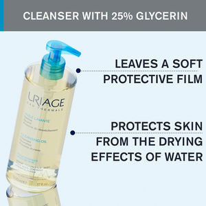 Olio detergente con glicerina al 25% - 2 in 1: deterge e idrata delicatamente