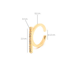MANHATTAN GOLD ring #gold glitter