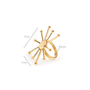 Bague SOLEIL #paillettes dorées