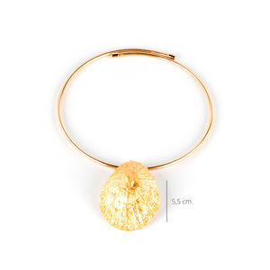 CALOBRA ELASTIC necklace #gold glitter