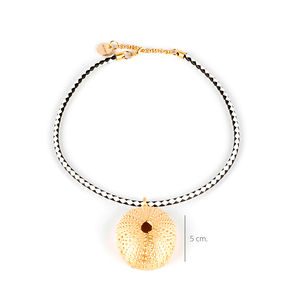 TRENC LUXE BLACK &amp; WHITE necklace #shiny gold