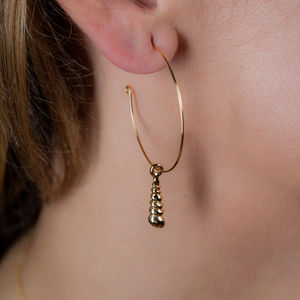 AGULLA earrings #gold glitter