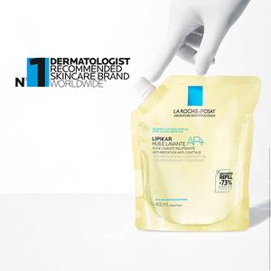 Huile nettoyante LIPIKAR AP+, nettoyant corps anti-irritations pour peaux atopiques