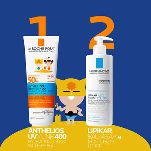 Lait hydratant ANTHELIOS UV-MUNE 400 DERMOPÉDIATRIE SPF50+