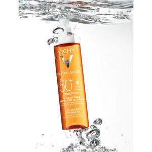 CAPITAL SOLEIL CELL PROTECT invisible sun photoprotective oil SPF50+