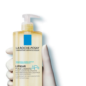 Huile nettoyante LIPIKAR AP+, nettoyant corps anti-irritations pour peaux atopiques
