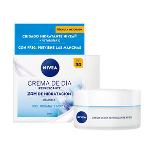 Erfrischende Tagescreme mit Feuchtigkeit und erfrischendem Lichtschutzfaktor 30