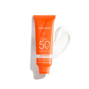 SUN BEAUTY crème visage minérale peaux sensibles SPF50