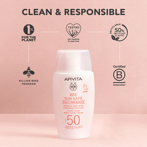 BEE SUN SAFE Daily Anti-Aging Repair SPF50 Facial Fluid