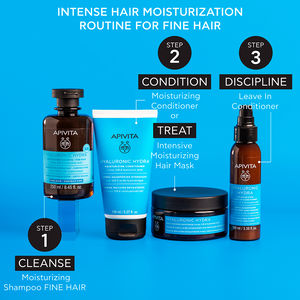 MOISTURIZING SHAMPOO for fine hair with hyaluronic acid, aloe and honey