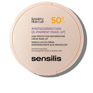 Protector solar facial PHOTOCORRECTION D-PIGMENT MAKE-UP maquillaje en crema SPF50+ Sensilis