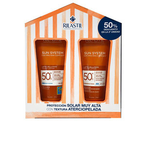Krem przeciwsłoneczny do twarzy - Ochrona przeciwsłoneczna ciała Rilastil SUN SYSTEM SPF50+ BABY aksamitne mleczko w opakowaniu kup online