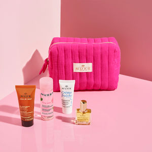ESSENTIALS FOR TRAVELING NUXE CASE