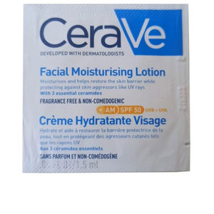 Lotion hydratante visage matin SPF50 sachet 1,5 ml