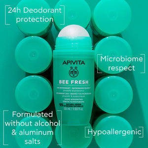 Le déodorant roll-on BEE FRESH 24h respecte le microbiome.