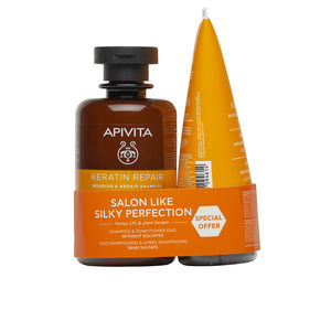 Set peluquería CHAMPÚ + ACONDICIONADOR KERATIN REPAIR ESTUCHE Apivita