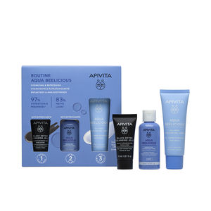 Set cosmética facial GEL CREMA AQUA BEELICIOUS ESTUCHE Apivita