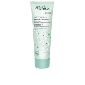Exfoliante facial - Tratamiento Acné, Poros y puntos negros - Mascarilla Facial NECTAR PUR mascarilla exfoliante 3 en 1 Melvita