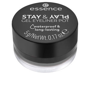 Eyeliners y lápices delineadores de ojos. STAY & PLAY eyeliner gel en tarro Essence